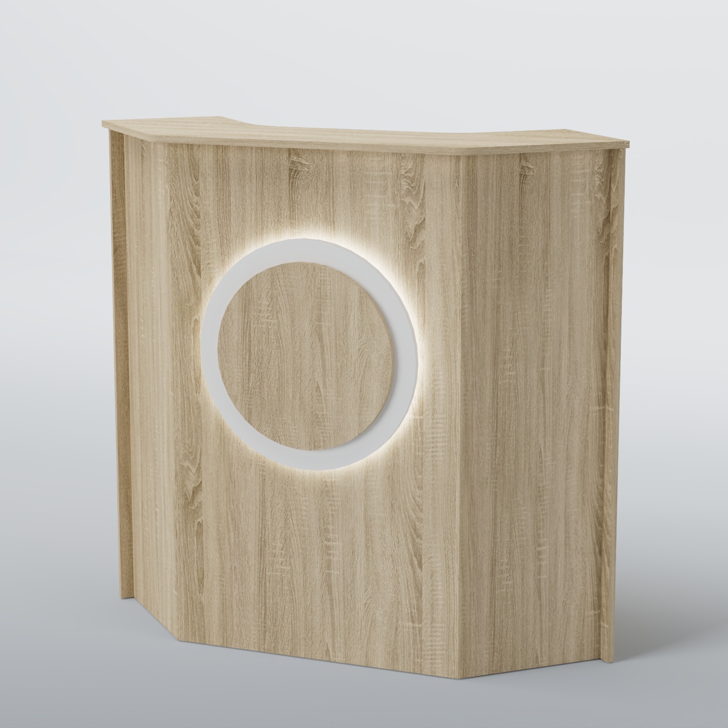 Ресепшен угловой КРУГ №2 Дуб сонома