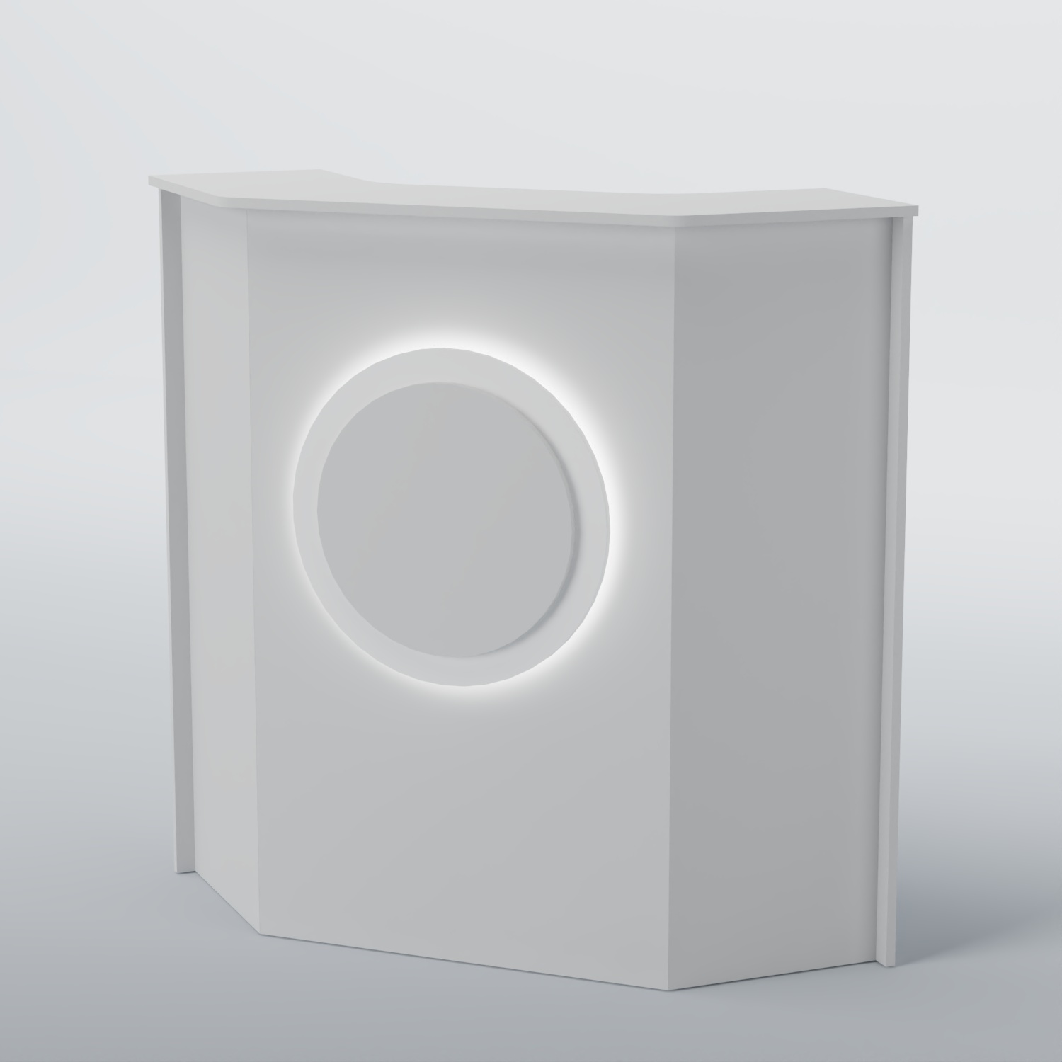 Ресепшен угловой КРУГ №2 Белый