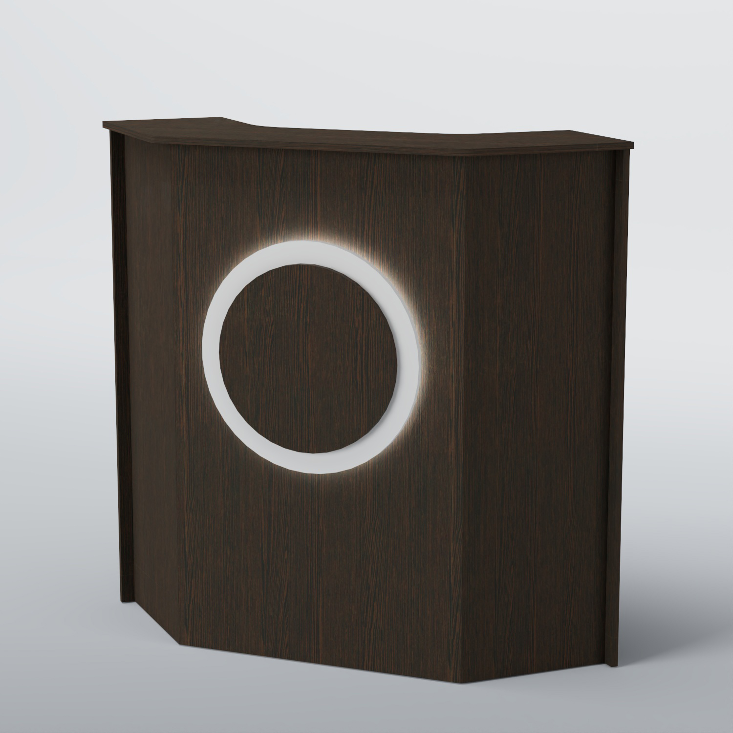 Ресепшен угловой КРУГ №2 Дуб Венге