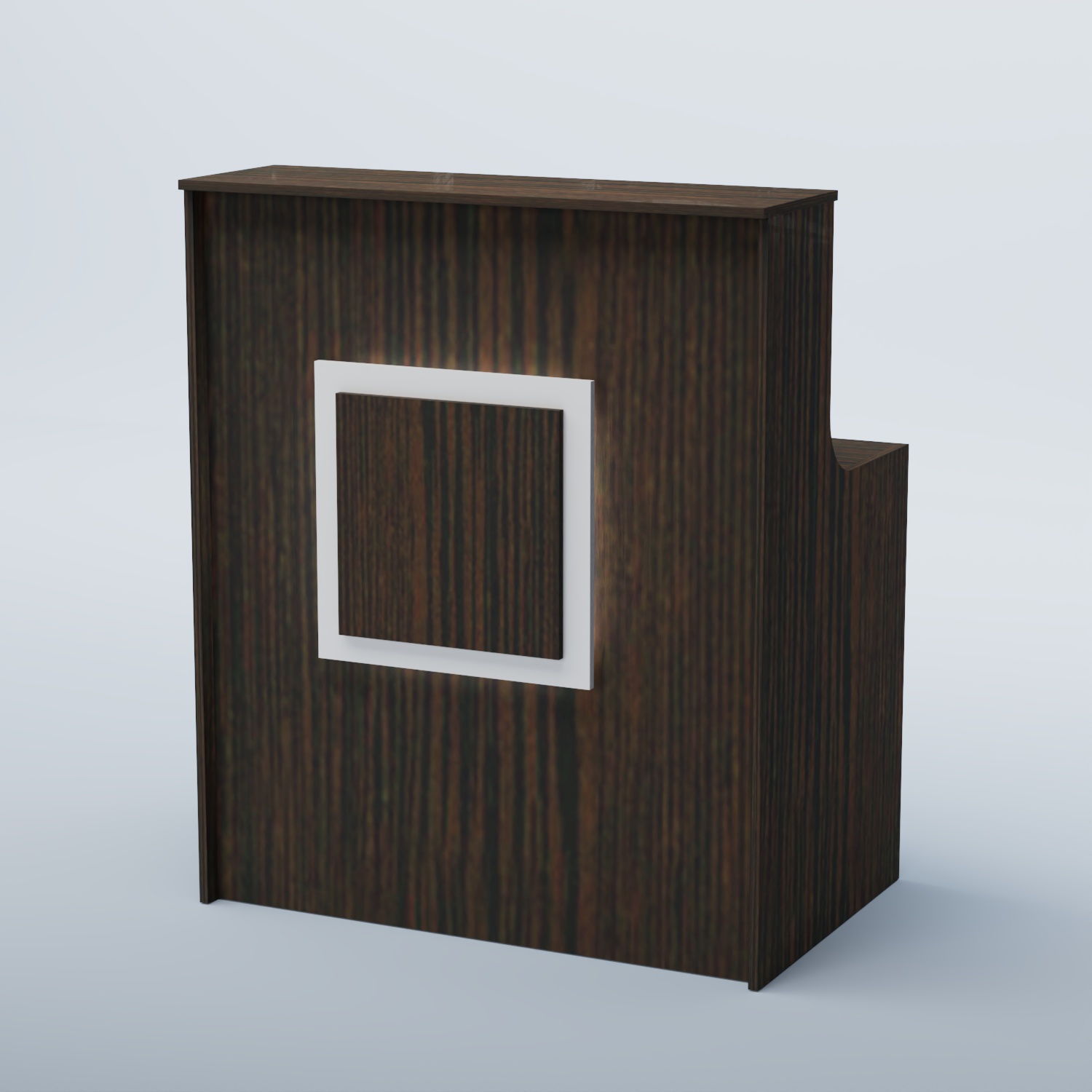 Ресепшен прямоугольный КВАДРАТ №1 Дуб Венге