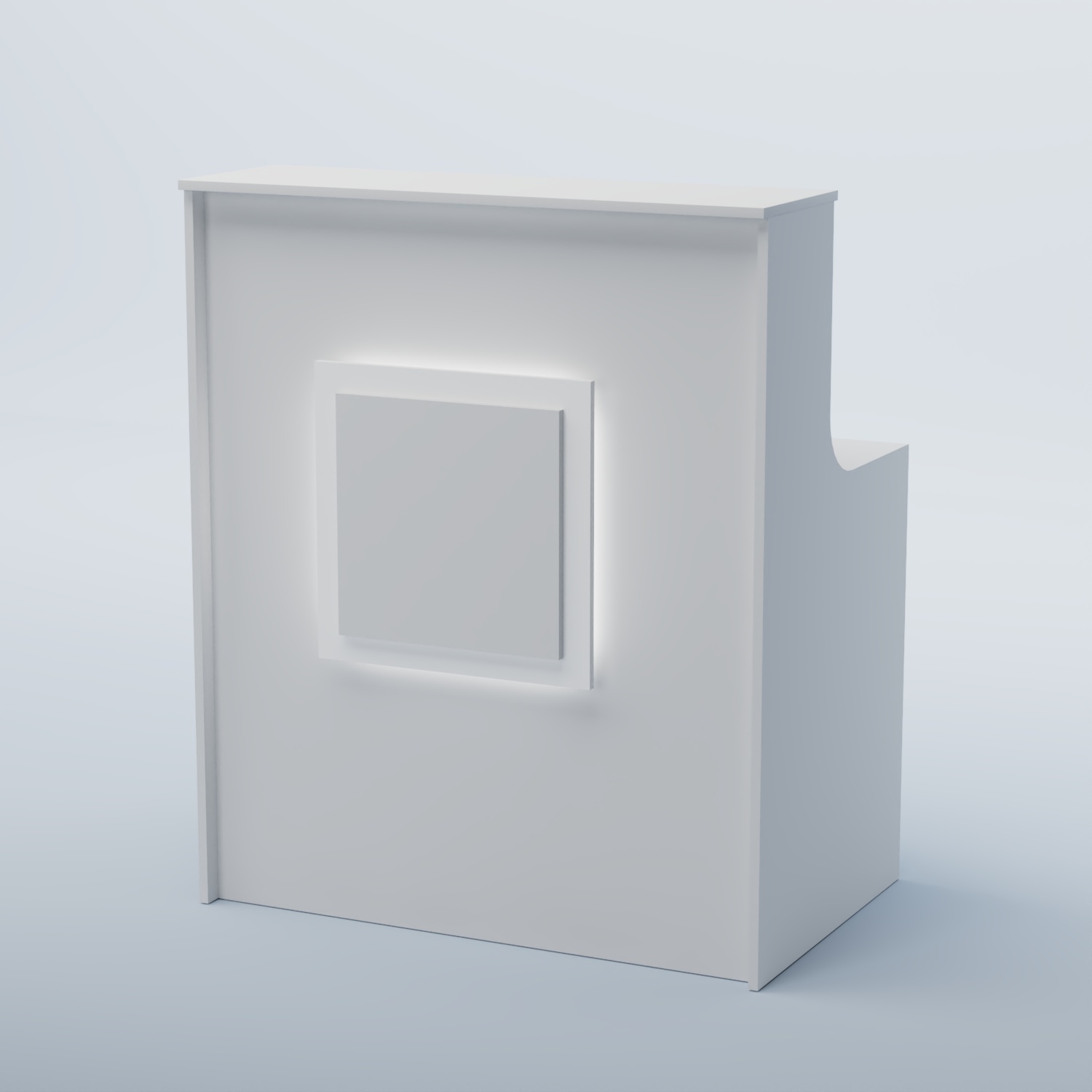 Ресепшен прямоугольный КВАДРАТ №1 Белый