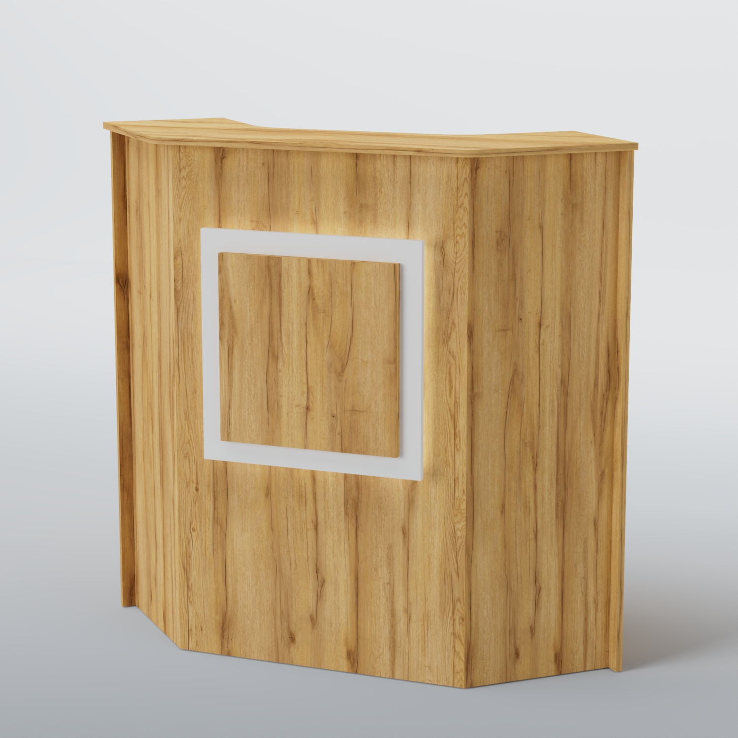 Ресепшен угловой КВАДРАТ №2 Дуб Золотистый