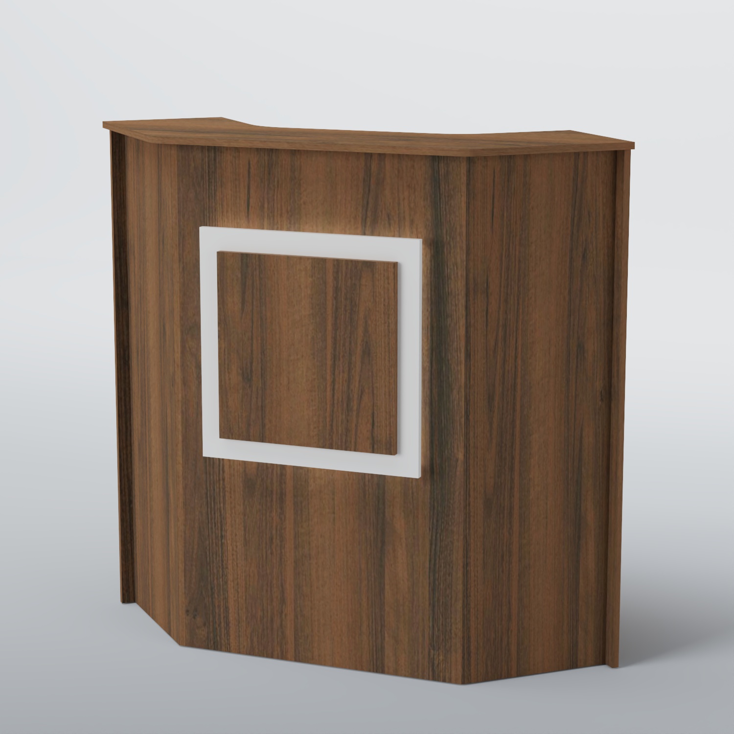 Ресепшен угловой КВАДРАТ №2 Орех