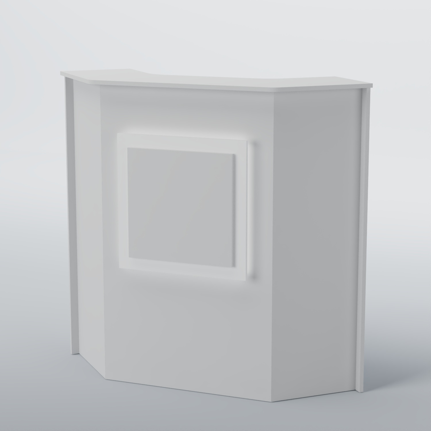 Ресепшен угловой КВАДРАТ №2 Белый