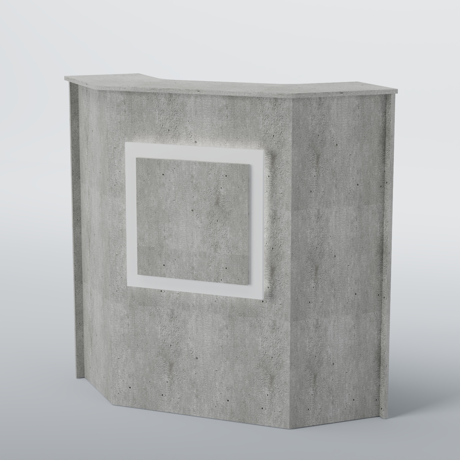 Ресепшен угловой КВАДРАТ №2 Метрополитан Грей