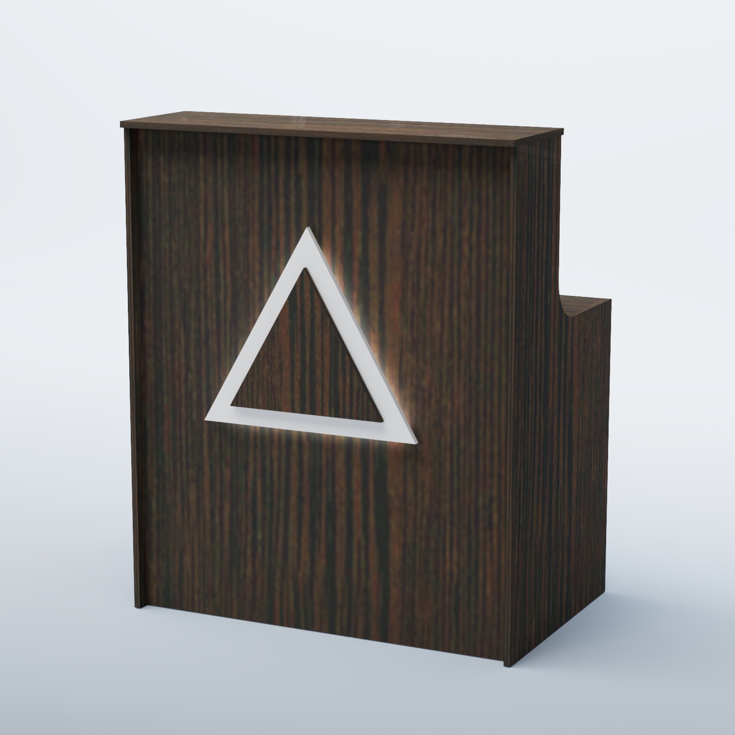 Ресепшен прямоугольный ТРЕУГОЛЬНИК №1 Дуб Венге