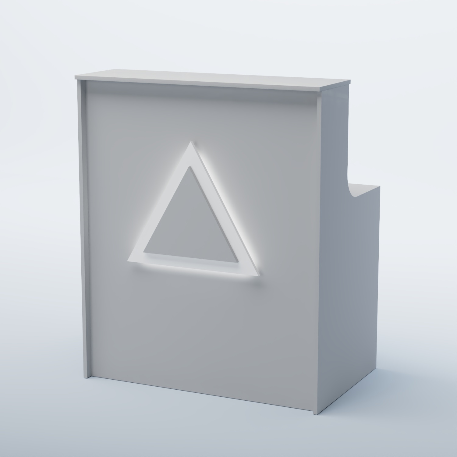 Ресепшен прямоугольный ТРЕУГОЛЬНИК №1 Серый