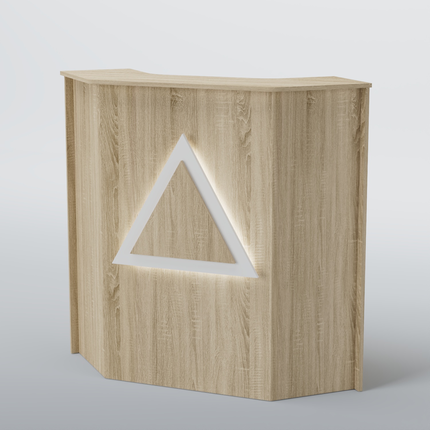 Ресепшен угловой ТРЕУГОЛЬНИК №2 Дуб сонома