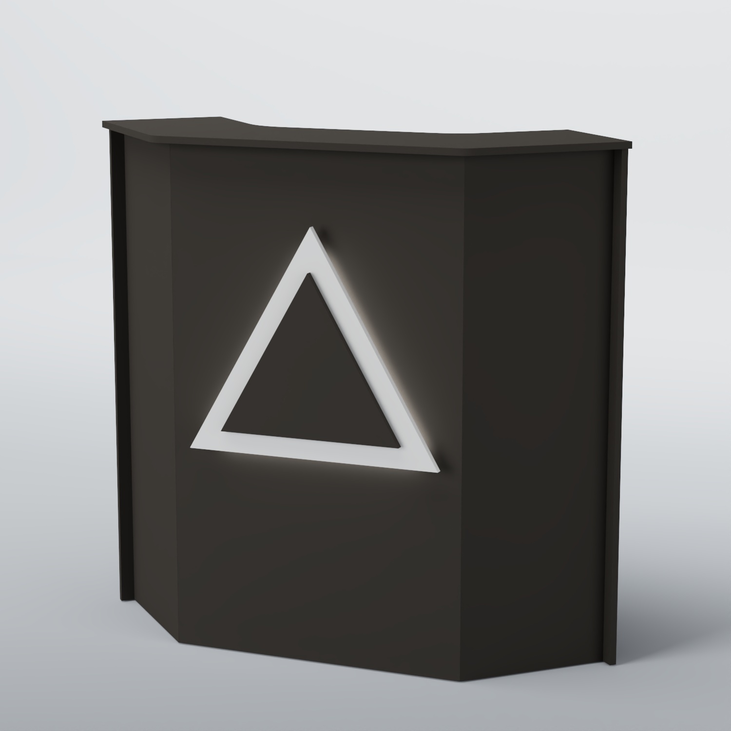 Ресепшен угловой ТРЕУГОЛЬНИК №2 Черный