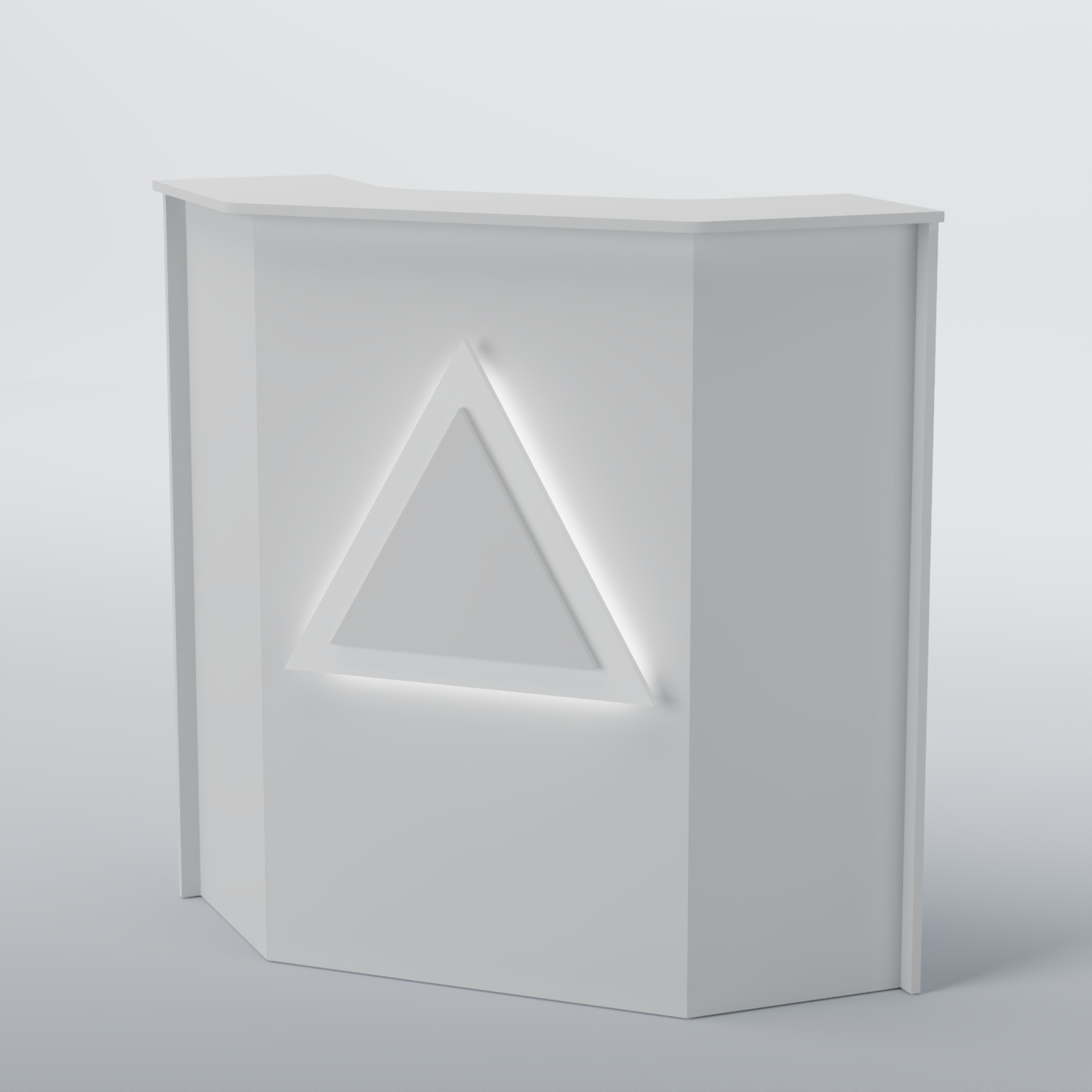 Ресепшен угловой ТРЕУГОЛЬНИК №2 Белый