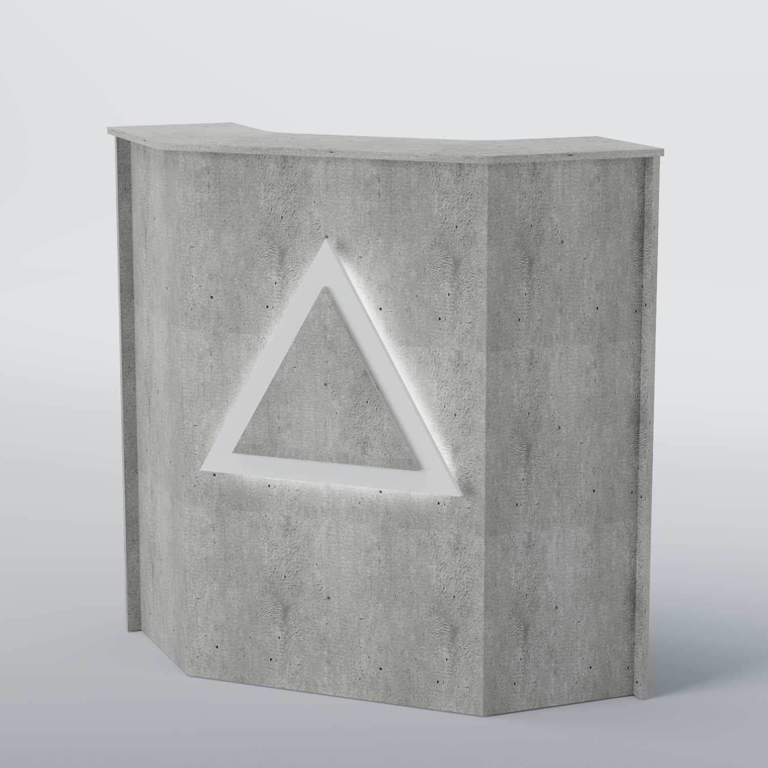 Ресепшен угловой ТРЕУГОЛЬНИК №2 Метрополитан Грей