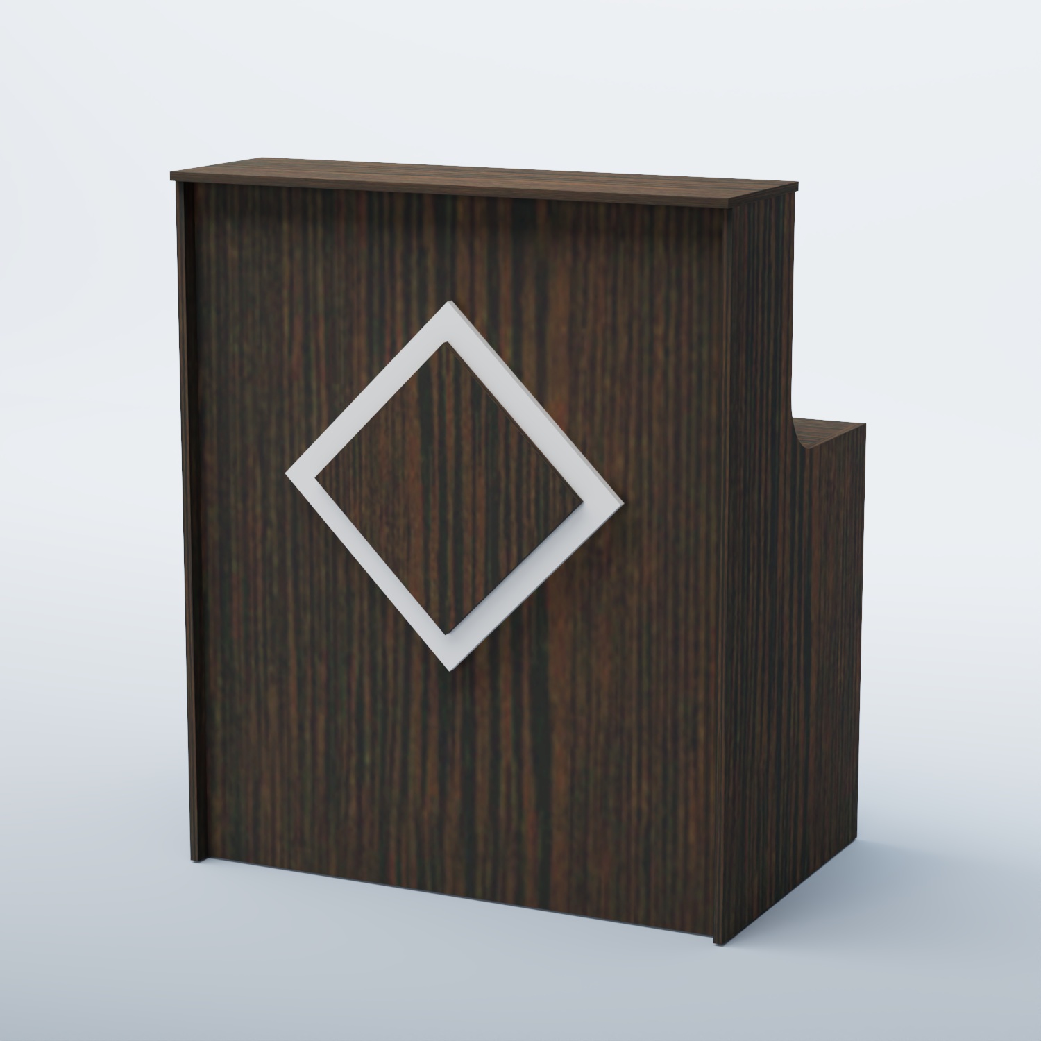 Ресепшен прямоугольный РОМБ №1 Дуб Венге