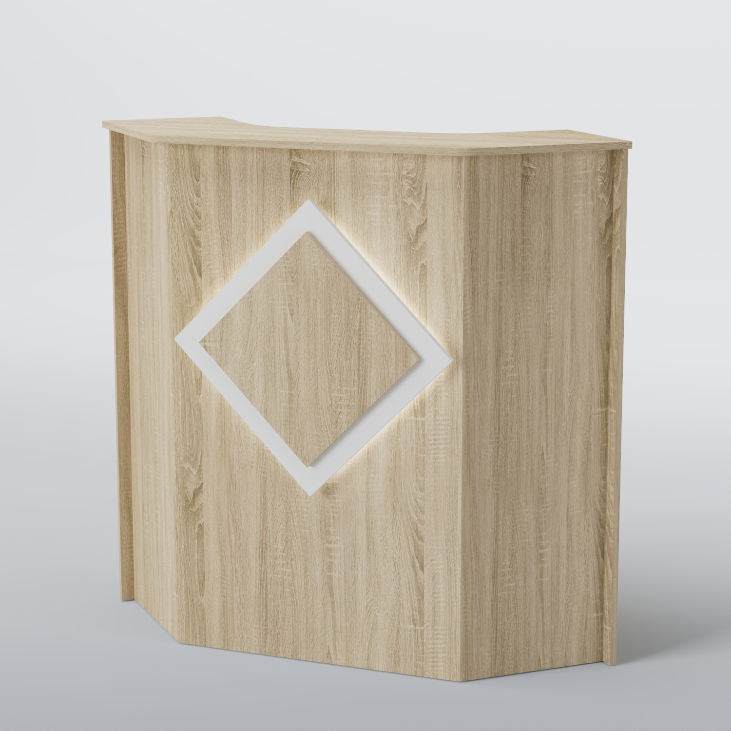 Ресепшен угловой РОМБ №2 Дуб сонома