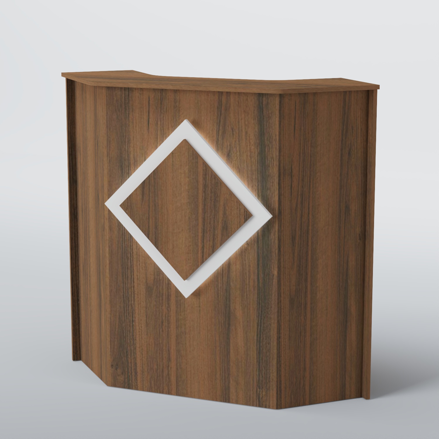 Ресепшен угловой РОМБ №2 Орех