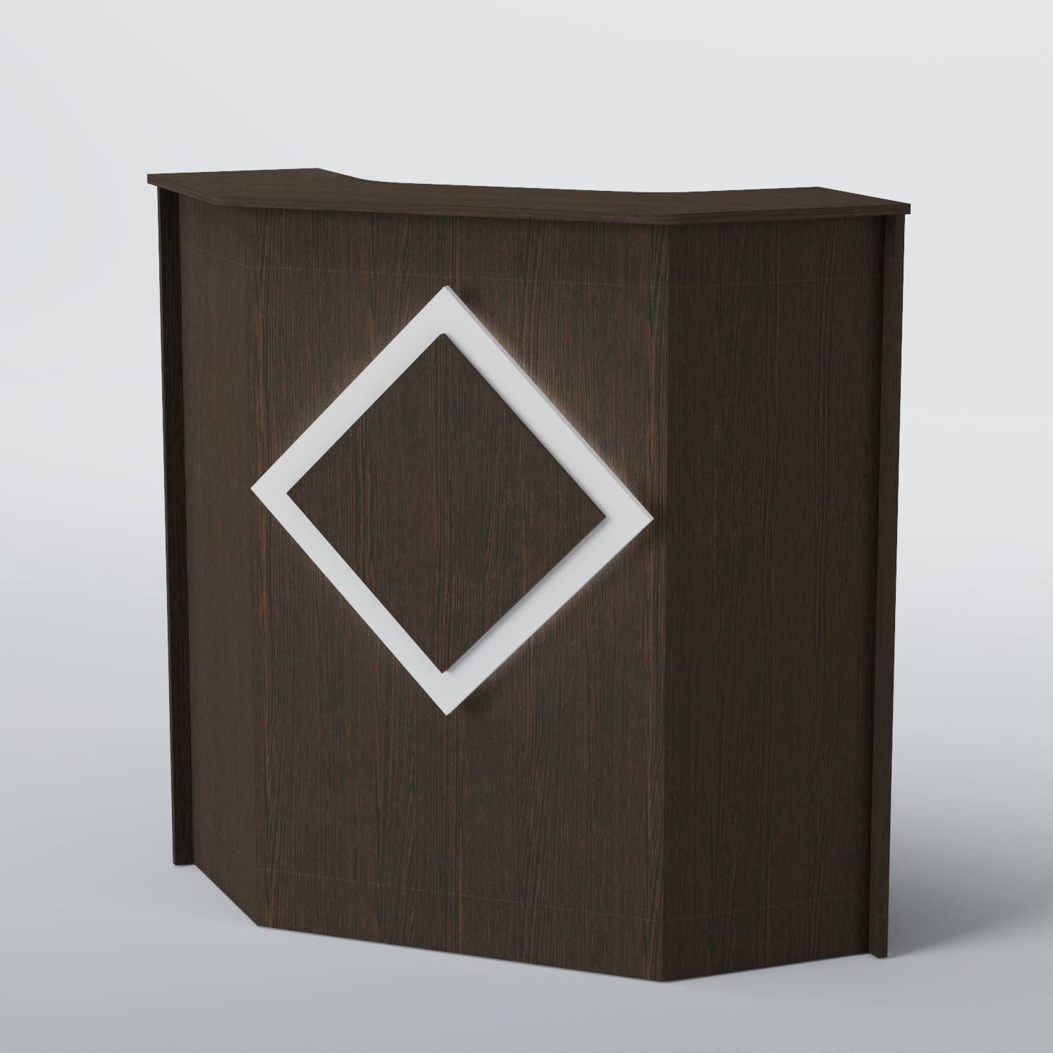 Ресепшен угловой РОМБ №2 Дуб Венге