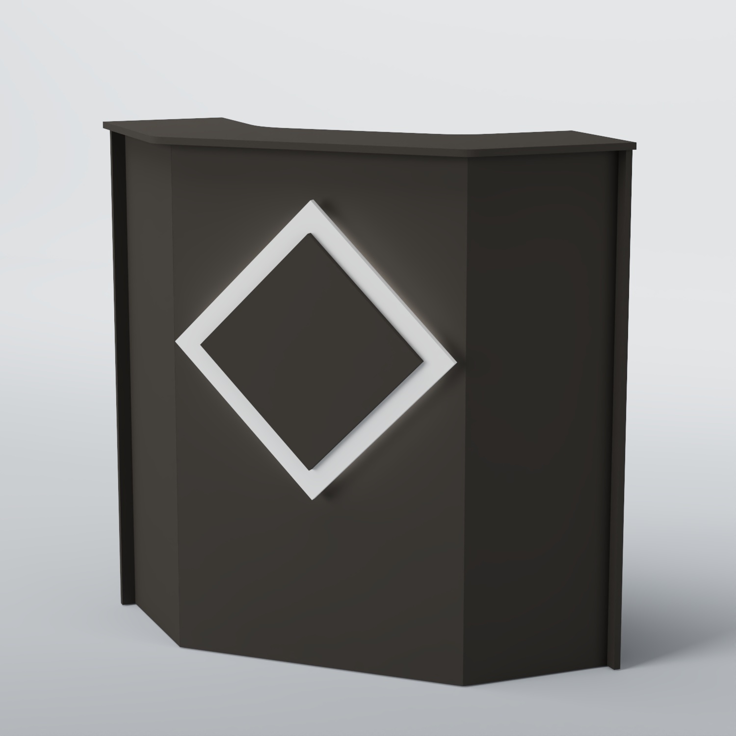 Ресепшен угловой РОМБ №2 Черный