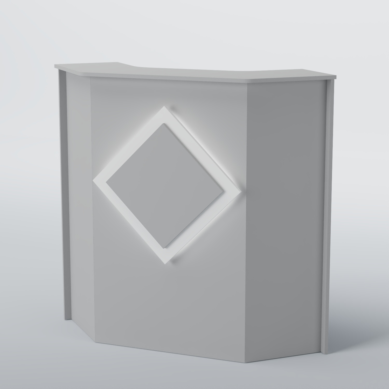 Ресепшен угловой РОМБ №2 Серый