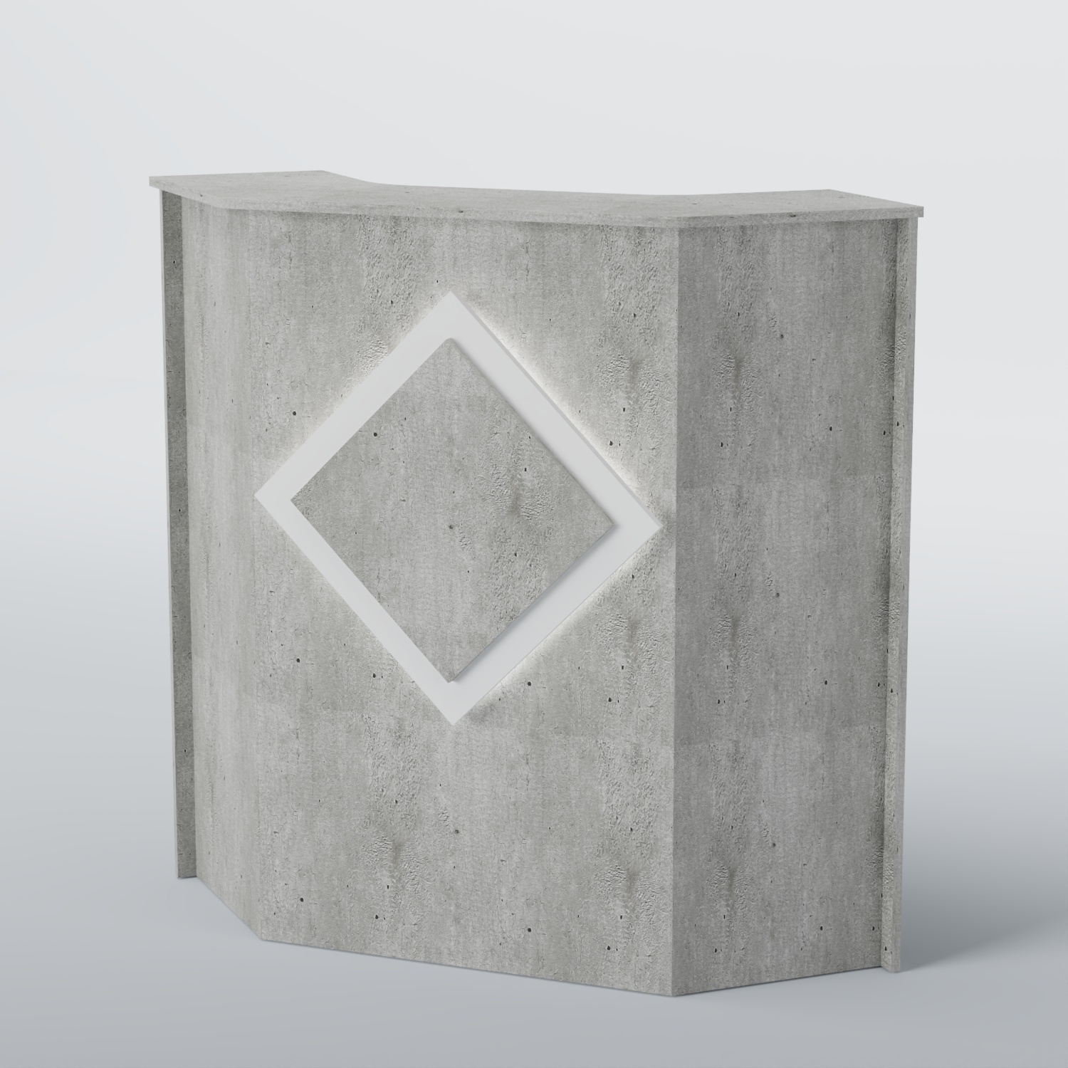 Ресепшен угловой РОМБ №2 Метрополитан Грей