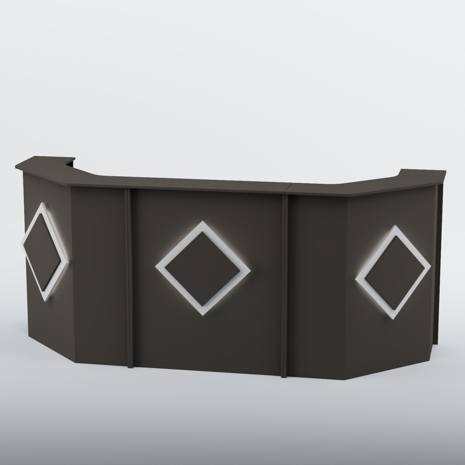 Ресепшен со скошенными углами РОМБ №5 Черный