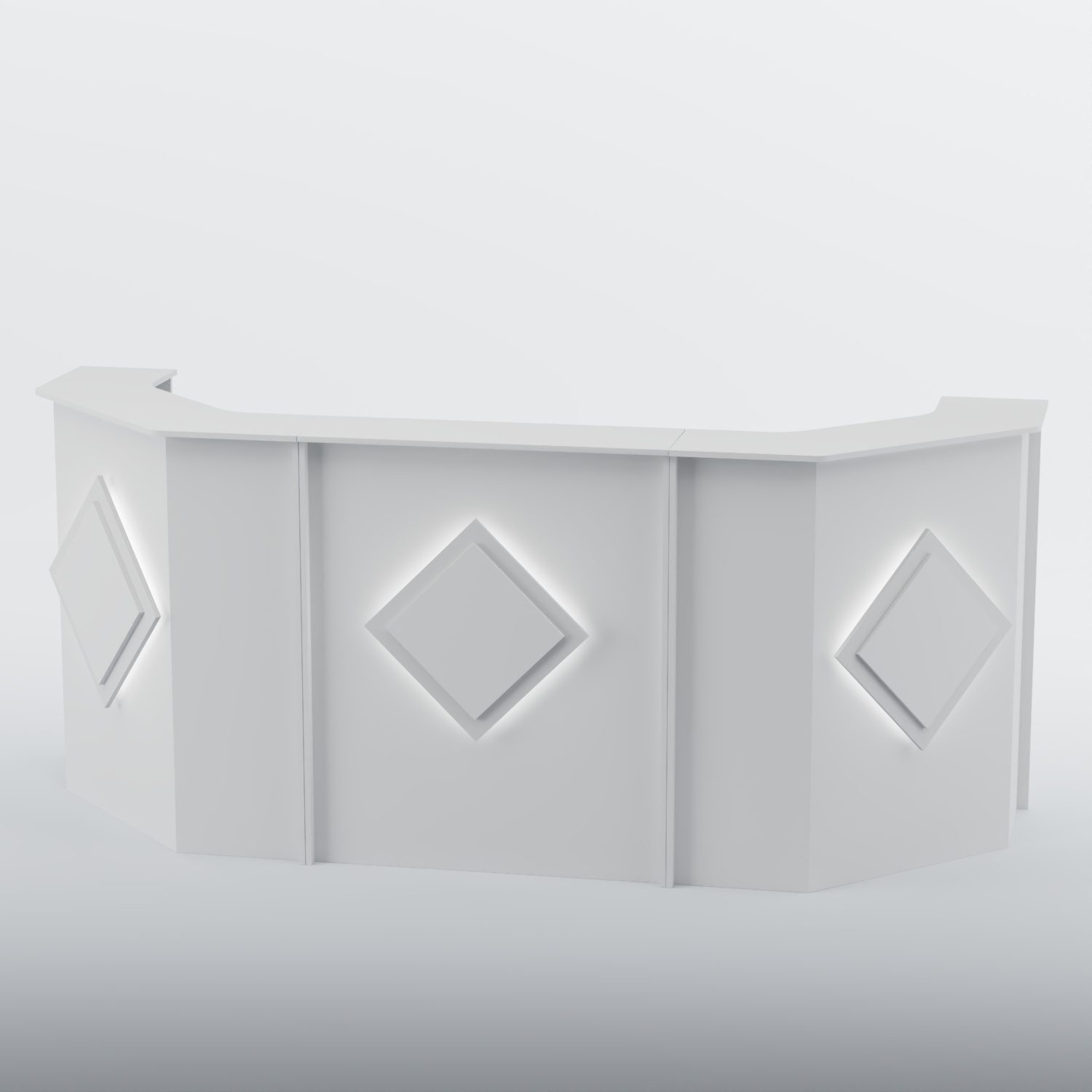 Ресепшен со скошенными углами РОМБ №5 Белый