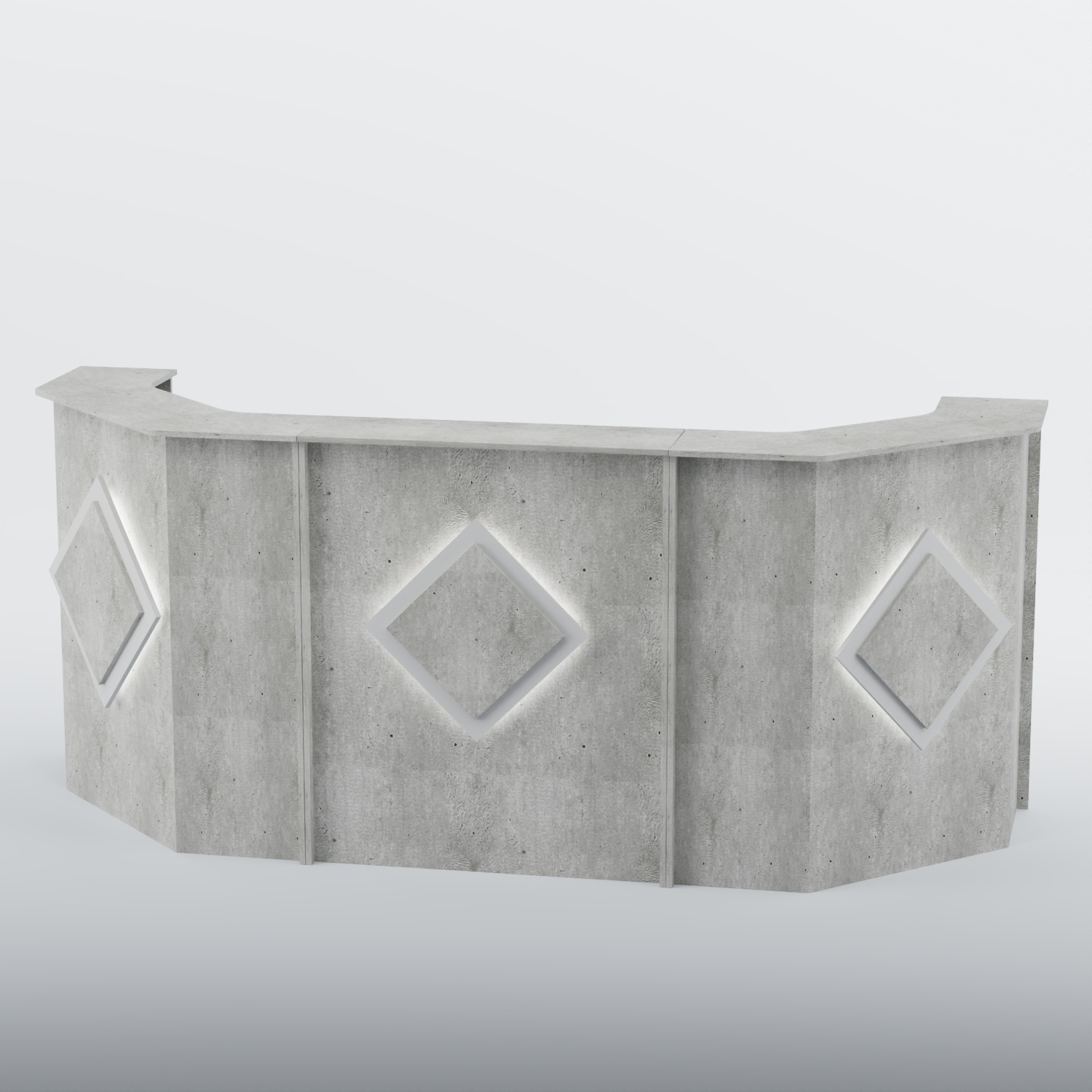 Ресепшен со скошенными углами РОМБ №5 Метрополитан Грей