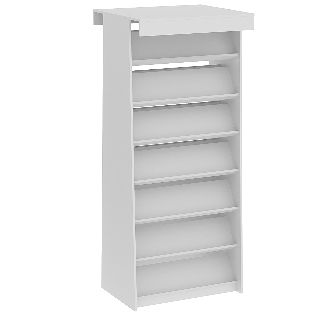 Стеллаж под книги №7 островной Серый