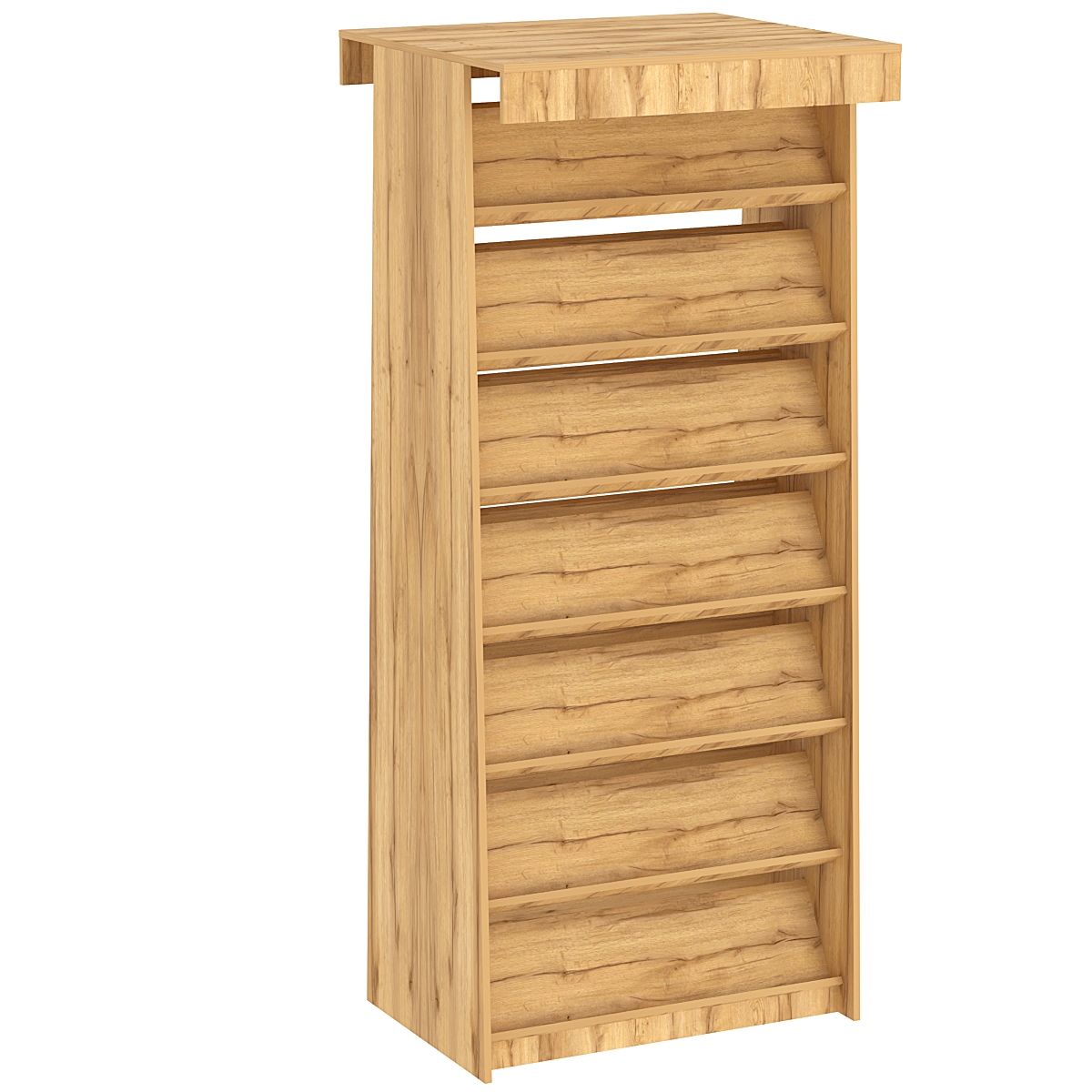 Стеллаж под книги №7 островной Дуб Золотистый