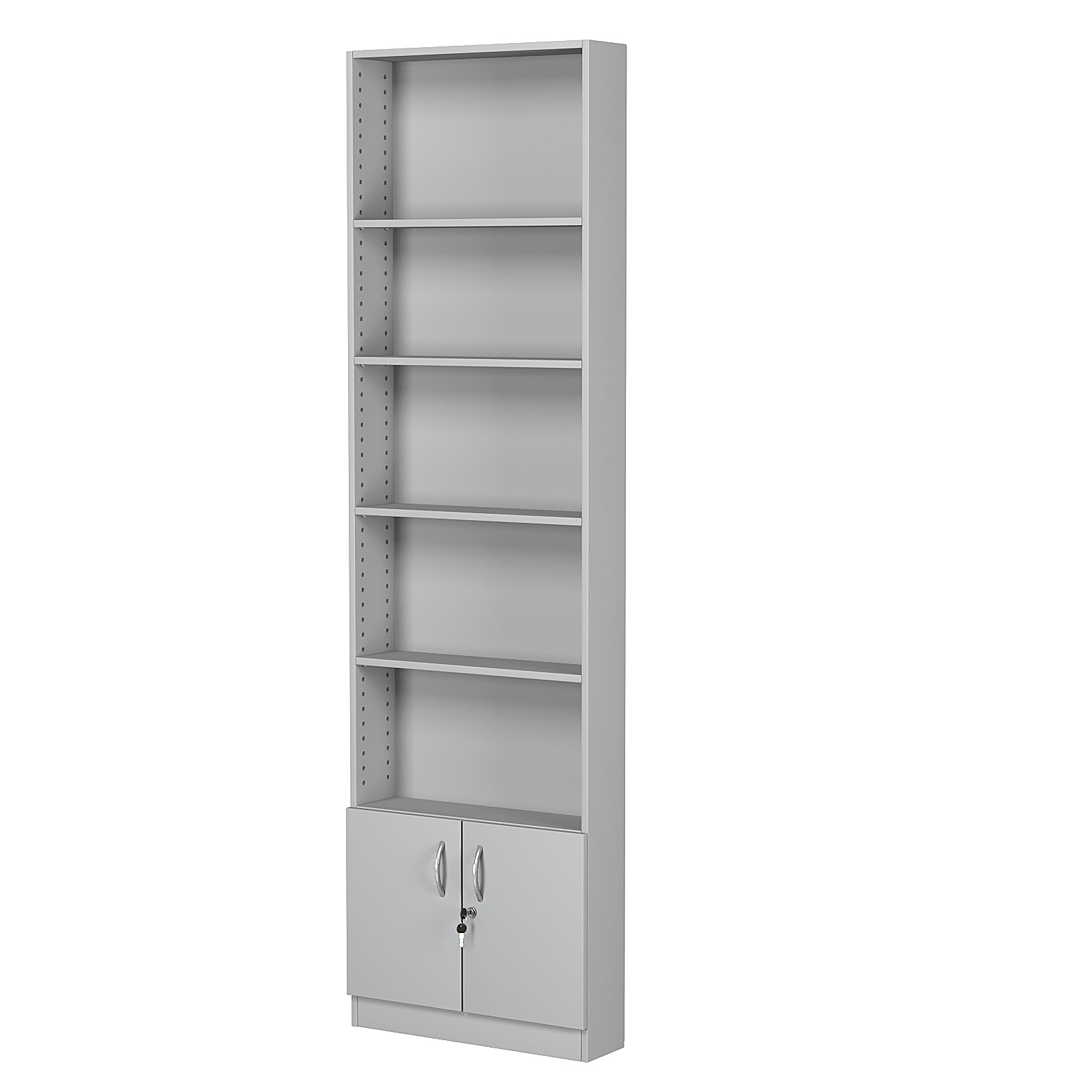 Стеллаж из ДСП с 4-мя полками 150x600 мм серии LEVEL-4 №2 (З/C - ДВП) Серый