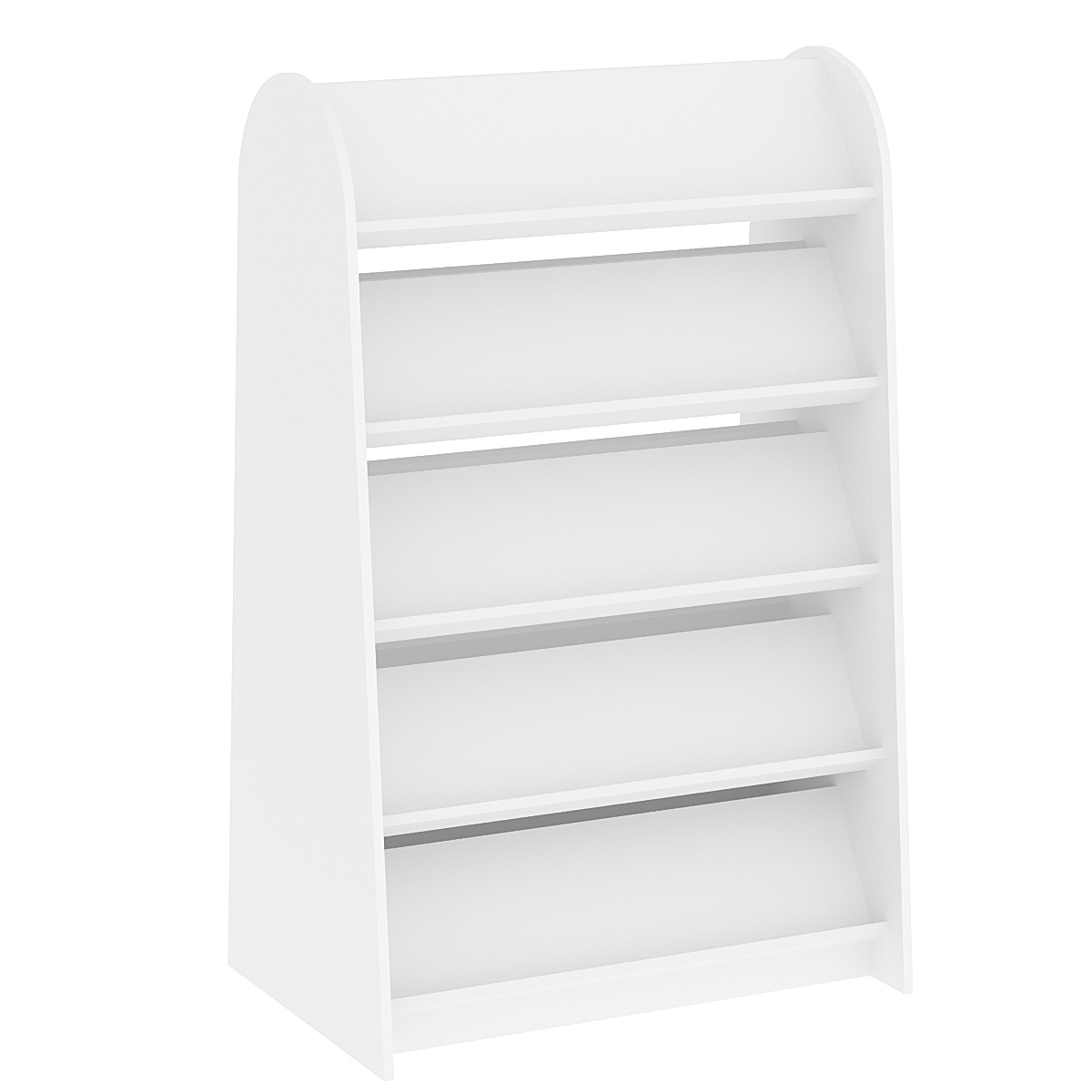 Стеллаж под книги №9 островной, низкий. Белый