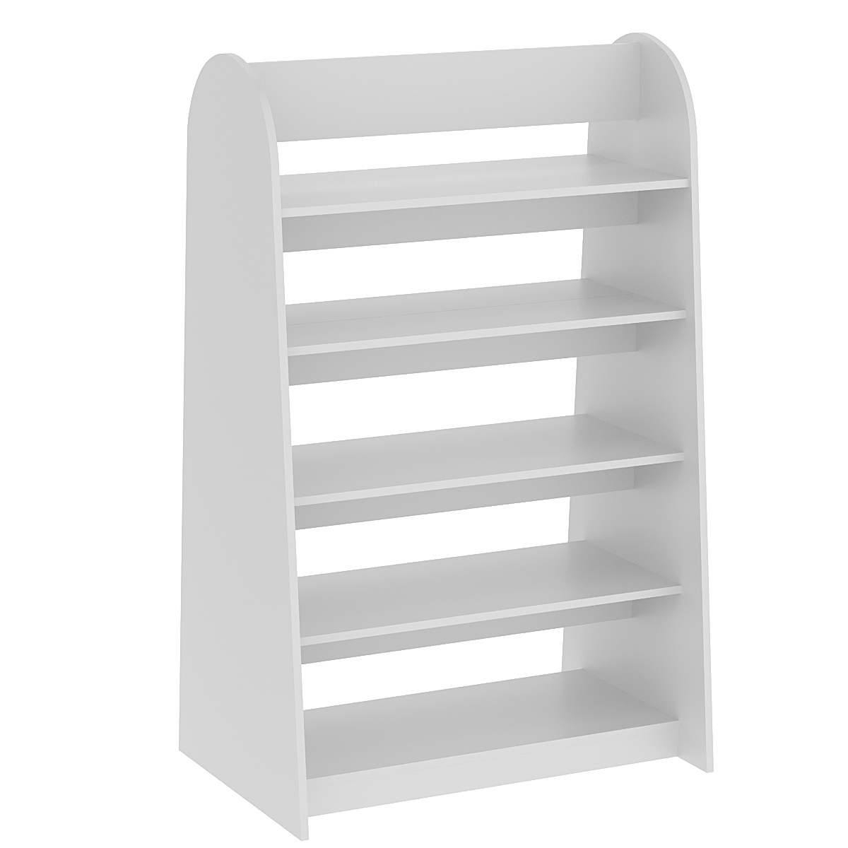 Стеллаж под книги №10 островной низкий Серый