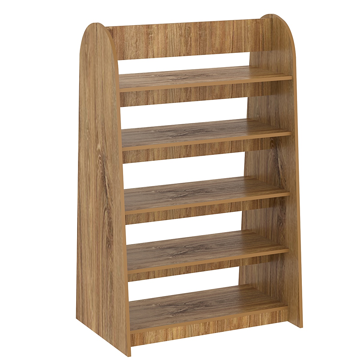 Стеллаж под книги №10 островной низкий Дуб канзас коричневый Н1113 ST10