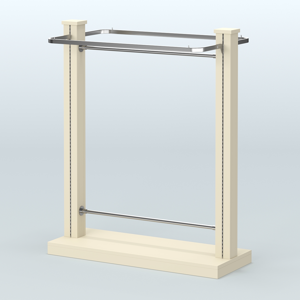 Островная система с перфорацией и П-образными поручнями №1 Крем Вайс