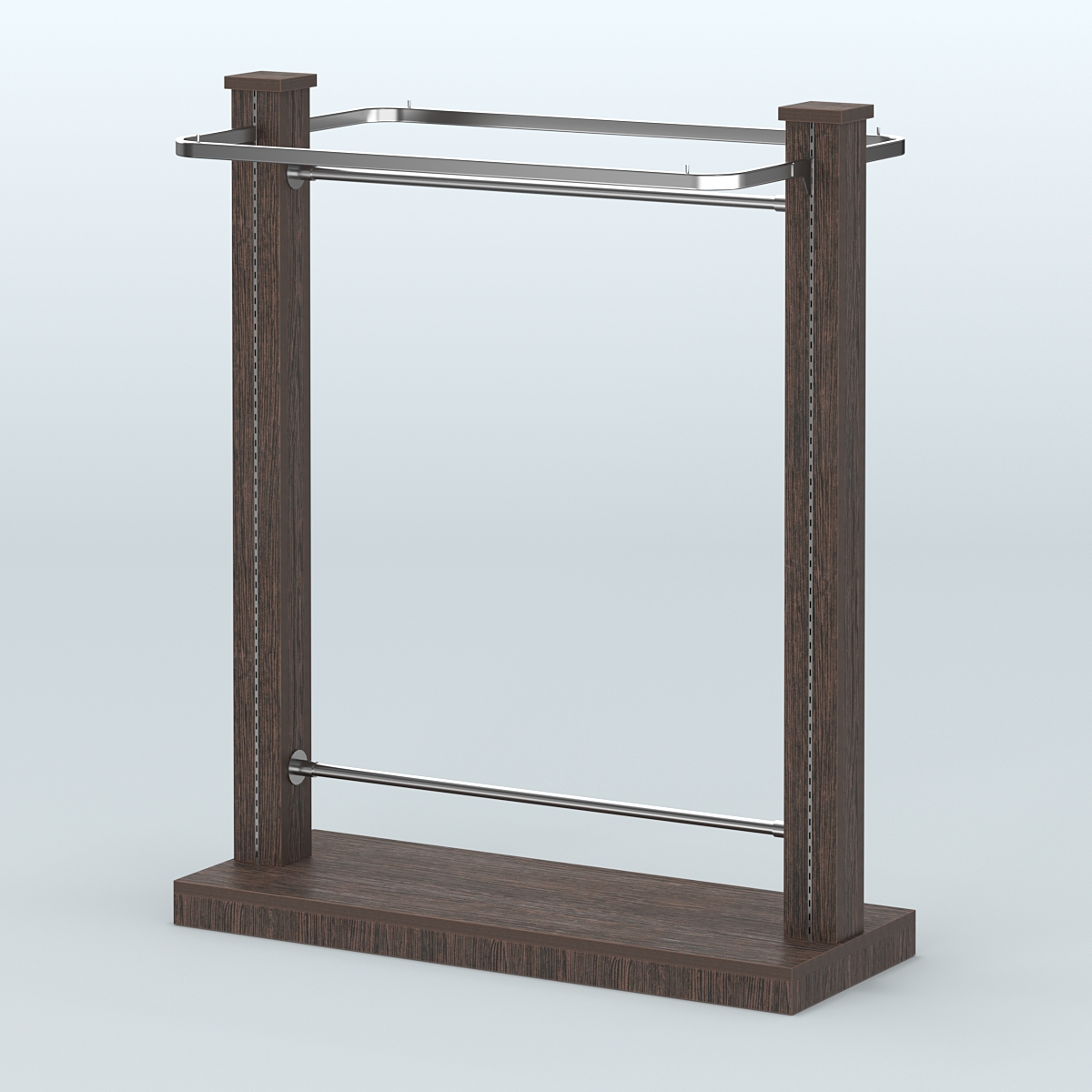 Островная система с перфорацией и П-образными поручнями №1 Дуб Венге