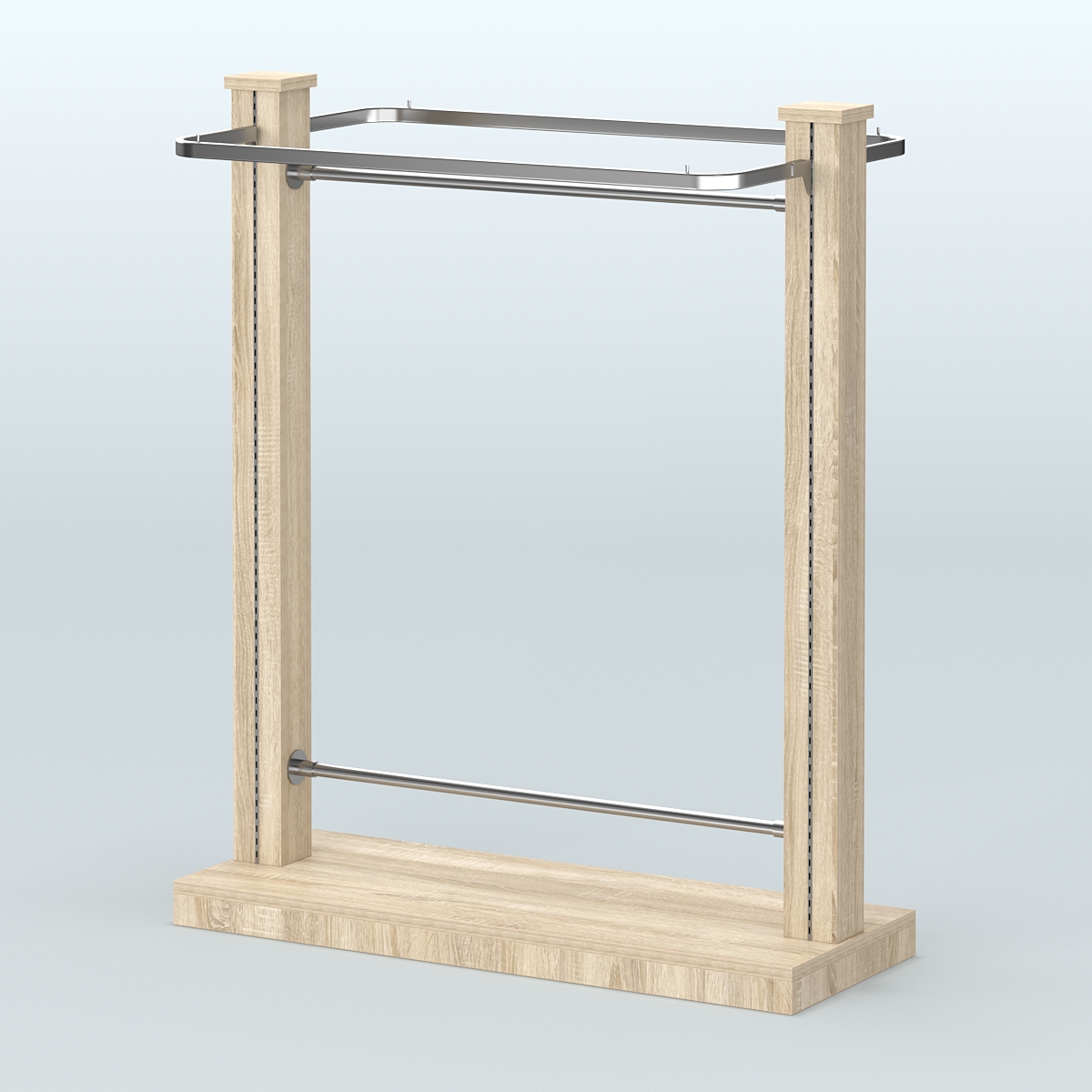 Островная система с перфорацией и П-образными поручнями №1 Дуб сонома