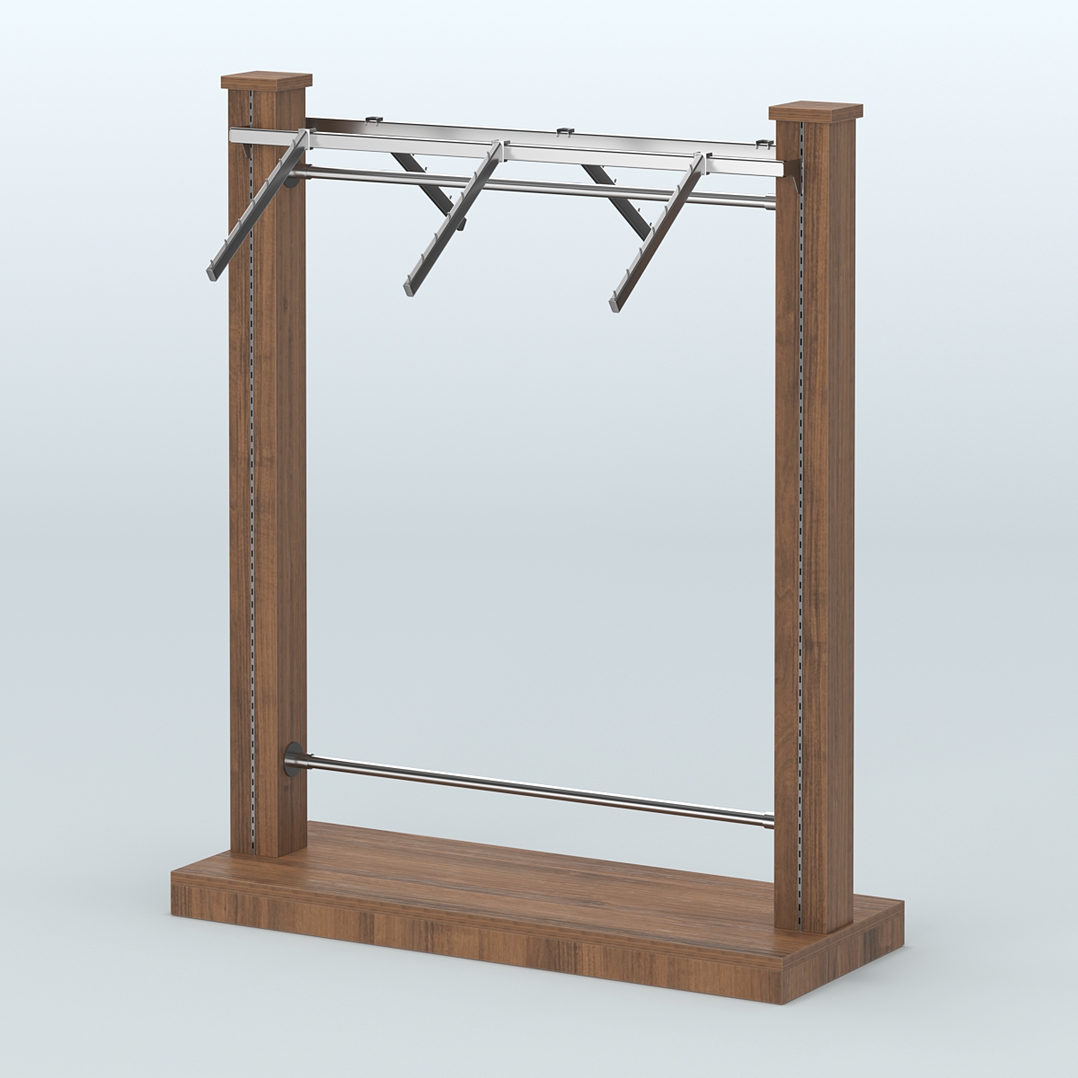 Островная система с перфорацией и поручнями под кронштейны №3 Орех