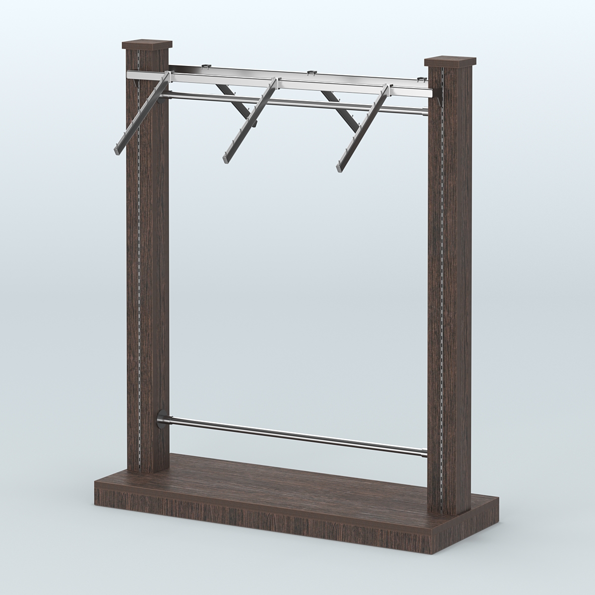 Островная система с перфорацией и поручнями под кронштейны №3 Дуб Венге