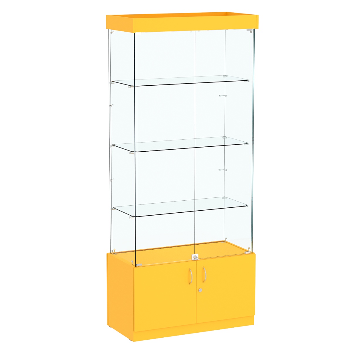 Витрина Истра №1 прямоугольная (задняя стенка - стекло) Солнечный Свет 0134 BS