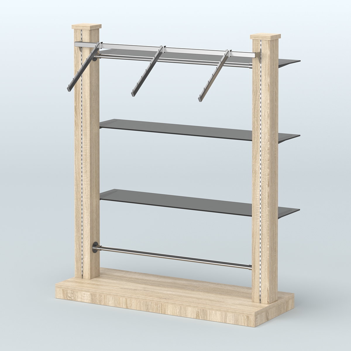 Островная система с перфорацией и прямыми полками №13 Дуб сонома