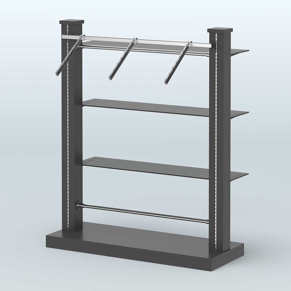 Островная система с перфорацией и прямыми полками №13 Черный