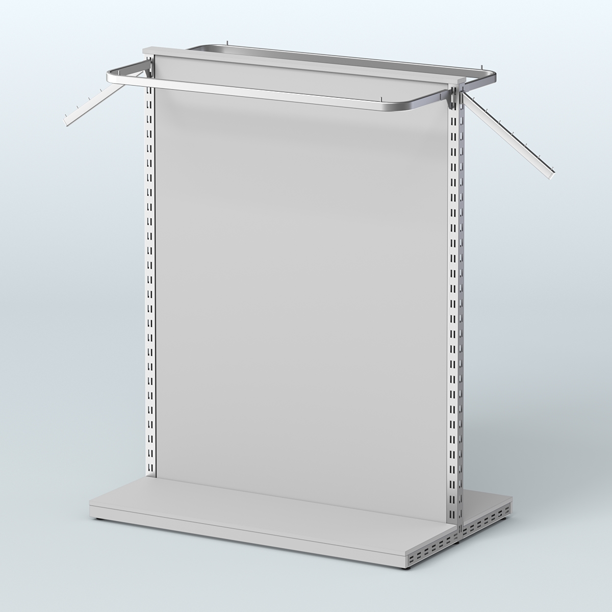 Система ЭЛЕГАНТ островная с ДСП и П-образными поручнями №1 Серый