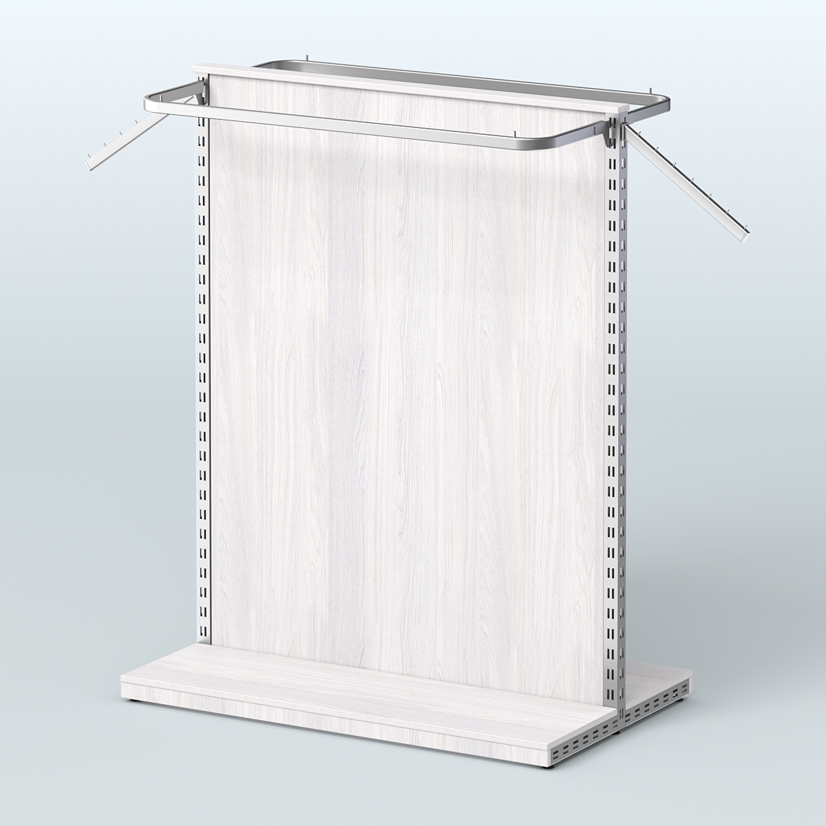 Система ЭЛЕГАНТ островная с ДСП и П-образными поручнями №1 Ясень Анкор светлый