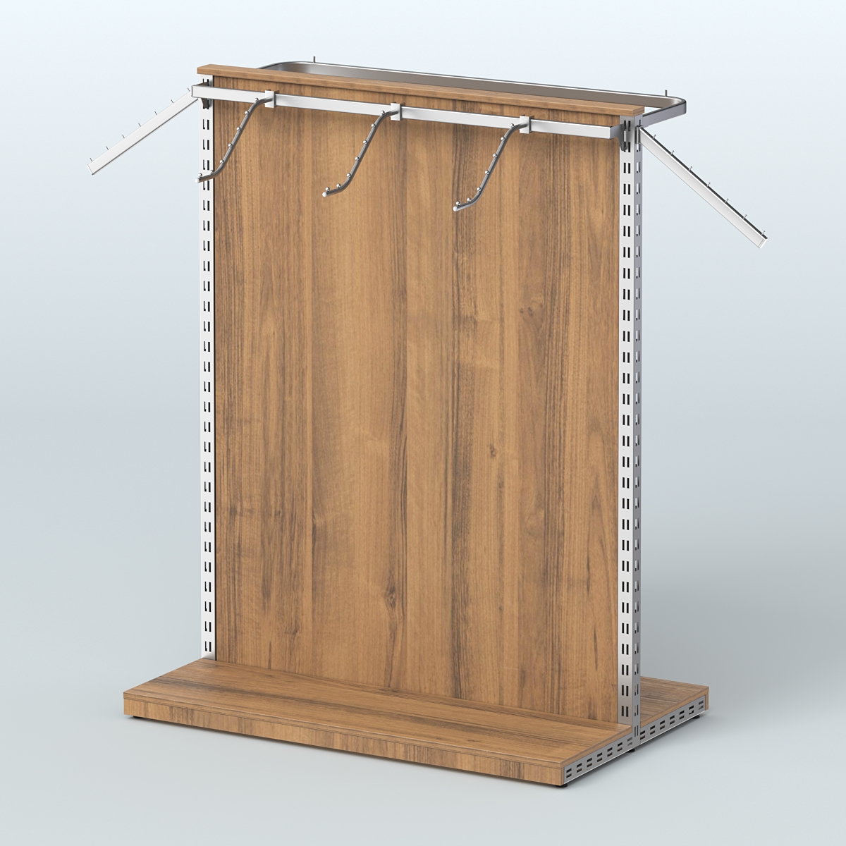 Система ЭЛЕГАНТ островная с ДСП и двумя пооручнями №2 Орех