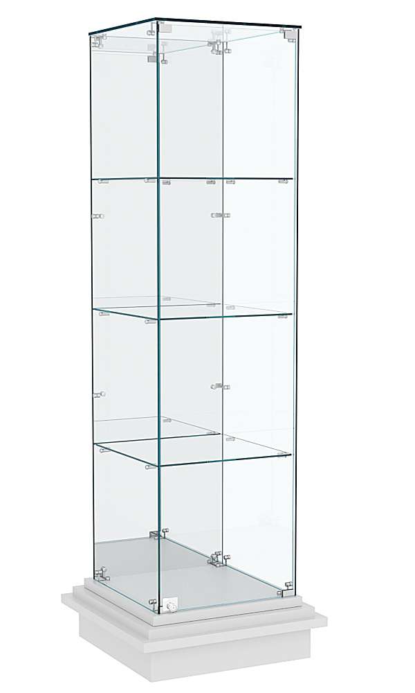 Витрина на подиуме ЗИККУРАТ №3 Серый