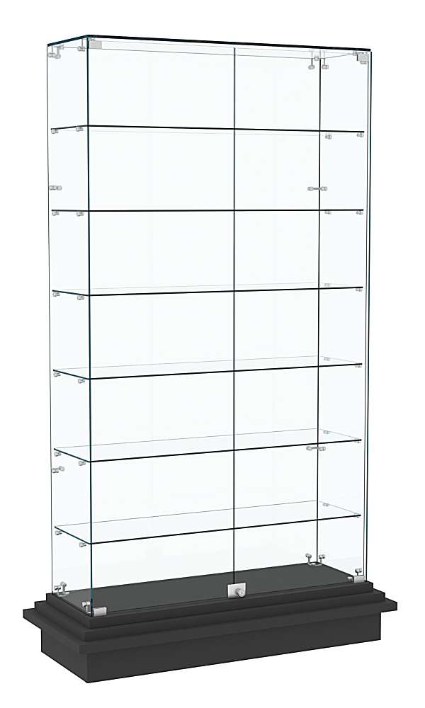 Витрина с шестью полками ЗИККУРАТ №9 Черный