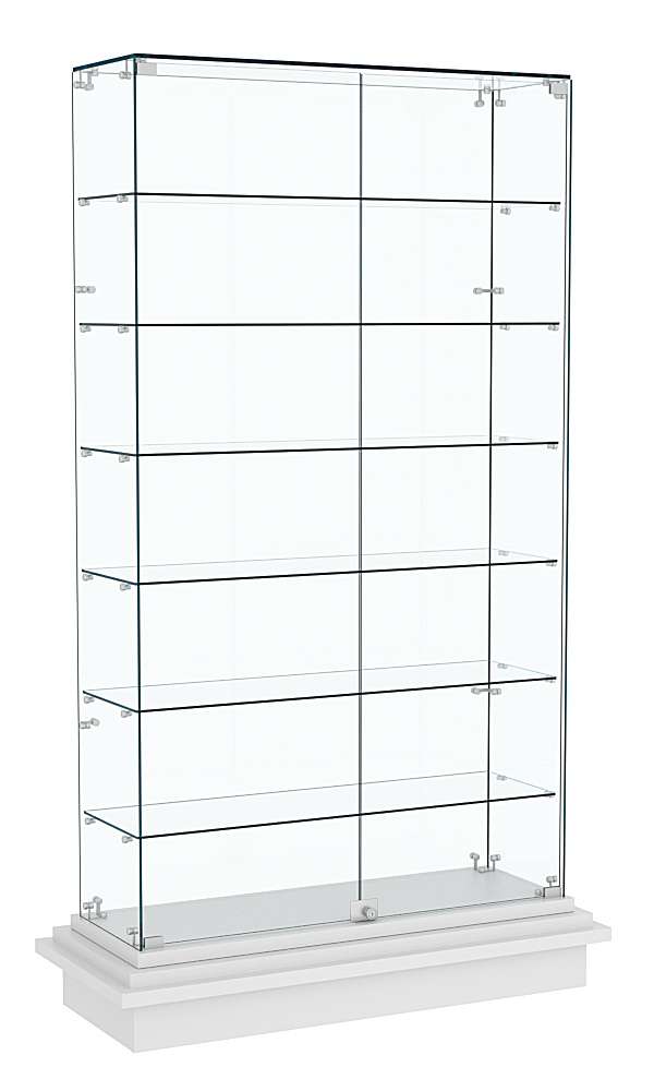 Витрина с шестью полками ЗИККУРАТ №9 Серый