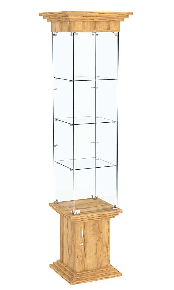 Витрина с верхней подсветкой ЦИТАДЕЛЬ №2 Дуб Золотистый