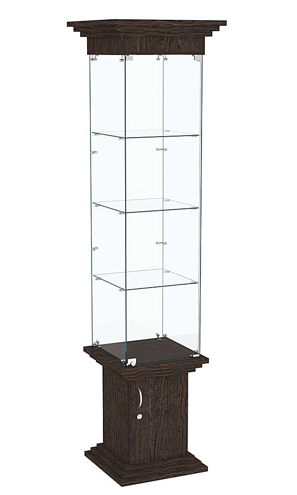 Витрина с верхней подсветкой ЦИТАДЕЛЬ №2 Дуб Венге