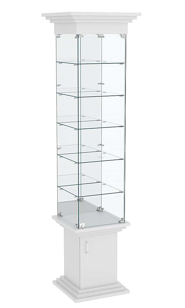 Витрина стаканчик с зеркалом и пятью полками в наличии ЦИТАДЕЛЬ №504 Серый