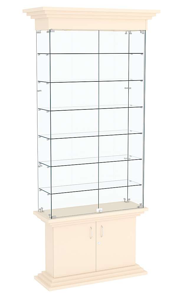 Витрина узкая ЦИТАДЕЛЬ №31 Крем Вайс