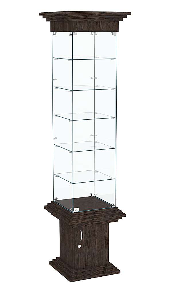 Витрина стаканчик с пятью полками КОЛОСС №502 Дуб Венге